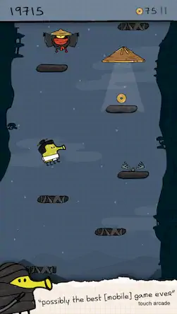 Скачать Doodle Jump [Взлом Бесконечные монеты/MOD Меню] на Андроид