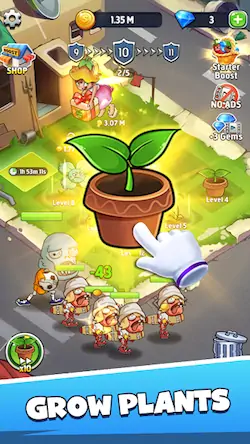 Скачать Merge Plants - игра зомби [Взлом Много денег/Разблокированная версия] на Андроид