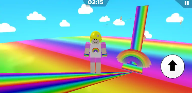 Скачать Rainbow Parkour sweet Girl [Взлом Много денег/Unlocked] на Андроид