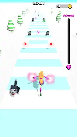 Скачать Power Girl 3D [Взлом Бесконечные монеты/Unlocked] на Андроид