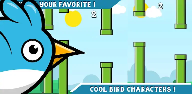 Скачать Flippy Bird - Flying bird [Взлом Бесконечные монеты/Режим Бога] на Андроид