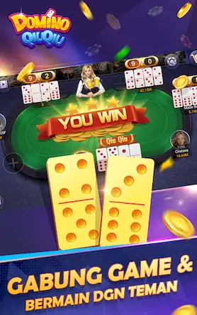 Скачать Domino QiuQiu-Gaple Slot Poker [Взлом Бесконечные монеты/MOD Меню] на Андроид
