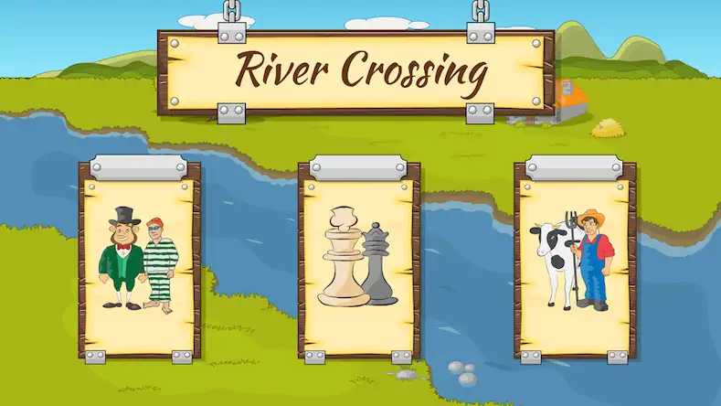 Скачать River Crossing - Logic Puzzles [Взлом Много монет/Разблокированная версия] на Андроид