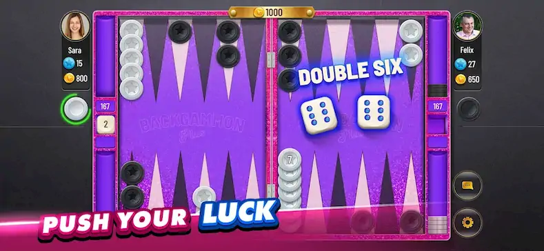 Скачать Backgammon Plus - Board Game [Взлом Много монет/God Mode] на Андроид