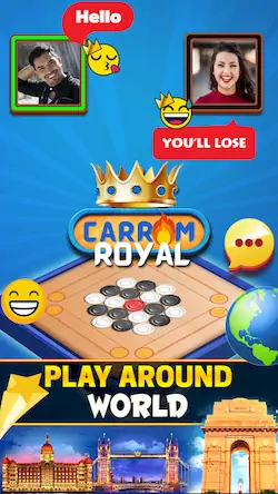 Скачать Carrom Royal : Disc Pool Game [Взлом Бесконечные деньги/MOD Меню] на Андроид