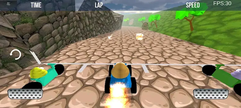 Скачать Potaty Racing 3D [Взлом Бесконечные монеты/Режим Бога] на Андроид