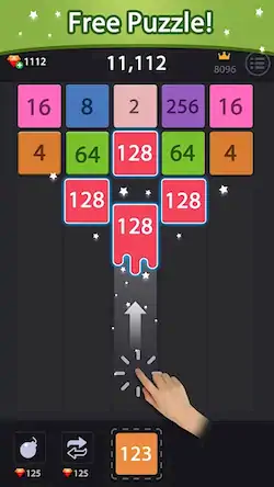 Скачать Merge block-2048 puzzle game [Взлом Бесконечные монеты/Unlocked] на Андроид