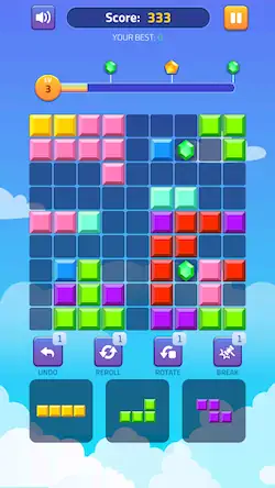 Скачать Block Puzzle - Gems Adventure [Взлом Много монет/МОД Меню] на Андроид