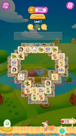 Скачать Tile Puzzle - Match Animal 3D [Взлом Много монет/Режим Бога] на Андроид