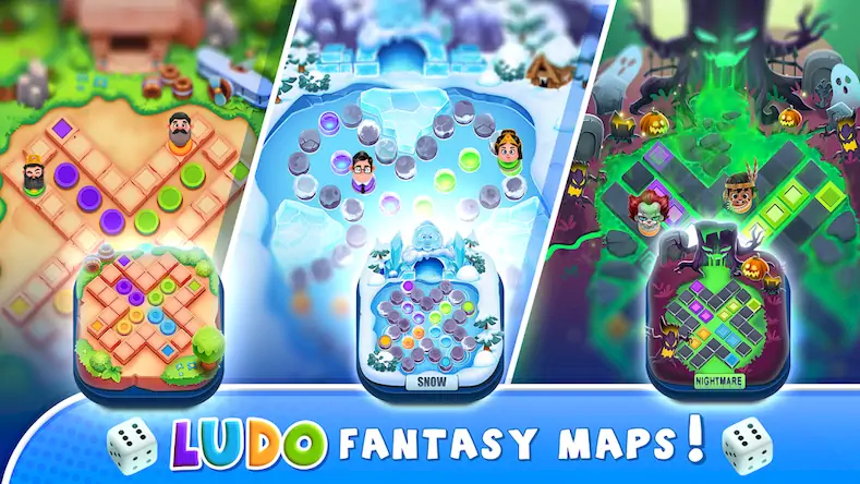 Скачать Ludo Legends: Fantasy World [Взлом Бесконечные монеты/Unlocked] на Андроид