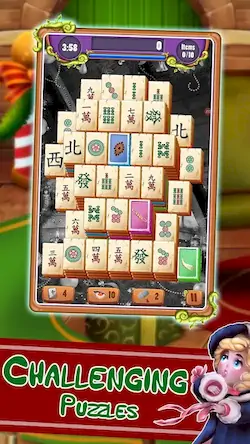 Скачать Christmas Mahjong: Holiday Fun [Взлом Много монет/God Mode] на Андроид