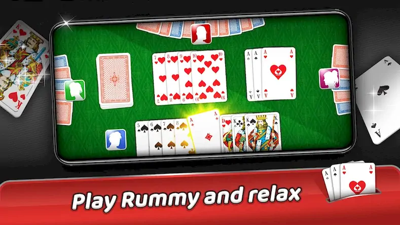 Скачать Rummy - offline card game [Взлом Бесконечные деньги/MOD Меню] на Андроид