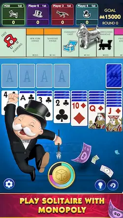 Скачать MONOPOLY Solitaire: Card Game [Взлом Бесконечные монеты/Unlocked] на Андроид
