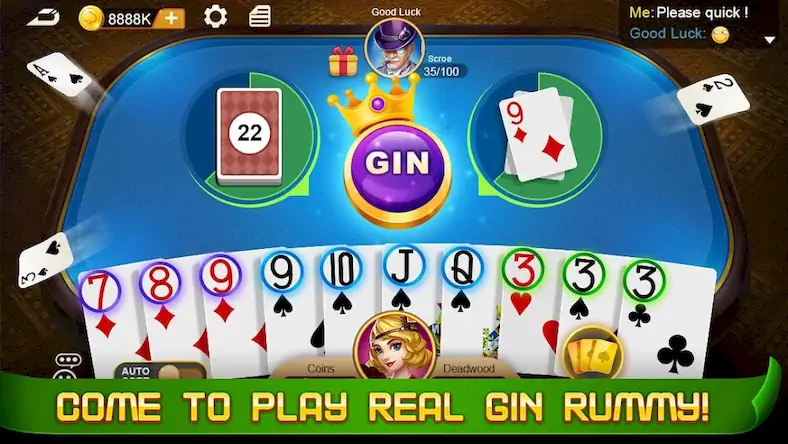 Скачать Gin Rummy [Взлом Бесконечные монеты/God Mode] на Андроид