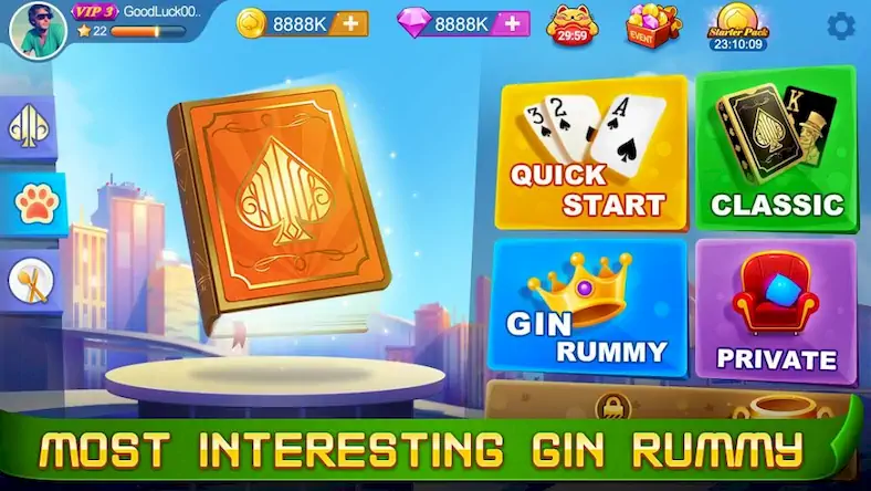 Скачать Gin Rummy [Взлом Бесконечные монеты/God Mode] на Андроид