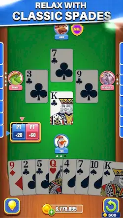 Скачать Spades Saga: Offline Card Game [Взлом Много денег/МОД Меню] на Андроид