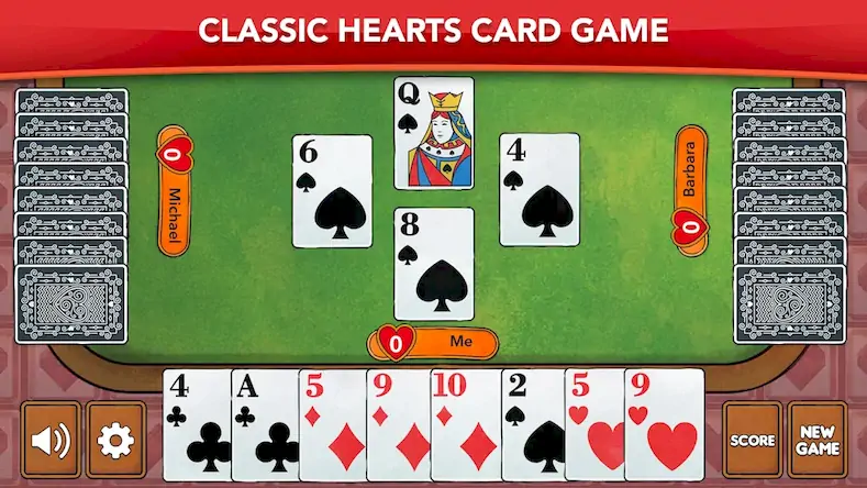 Скачать Hearts - Card Game Classic [Взлом Много денег/МОД Меню] на Андроид