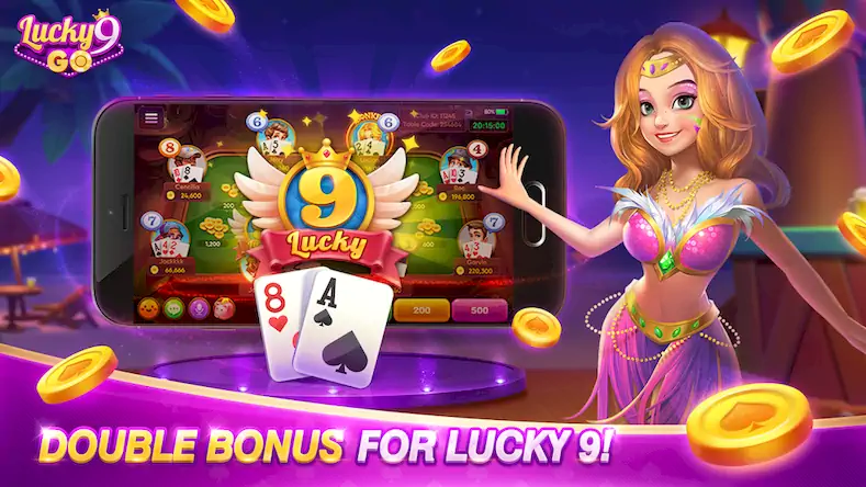 Скачать Lucky 9 Go-Fun Card Game [Взлом Много денег/Разблокированная версия] на Андроид