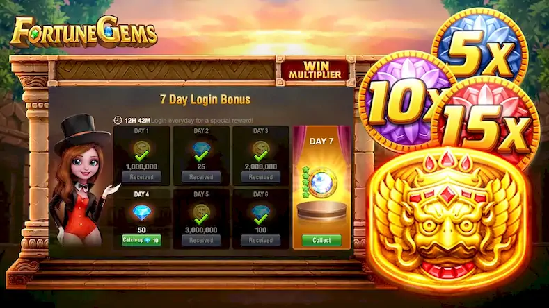 Скачать Slot Fortune Gems - TaDa Games [Взлом Много монет/Unlocked] на Андроид