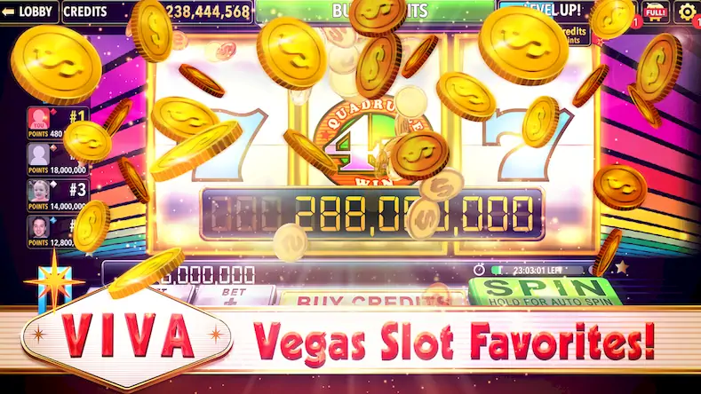 Скачать Viva Slots Vegas [Взлом Бесконечные монеты/Режим Бога] на Андроид