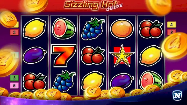 Скачать Sizzling Hot™ Deluxe Slot [Взлом Много монет/God Mode] на Андроид