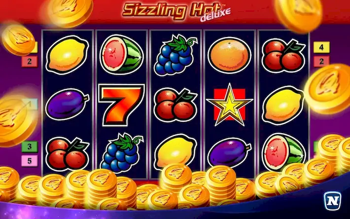 Скачать Sizzling Hot™ Deluxe Slot [Взлом Много монет/God Mode] на Андроид