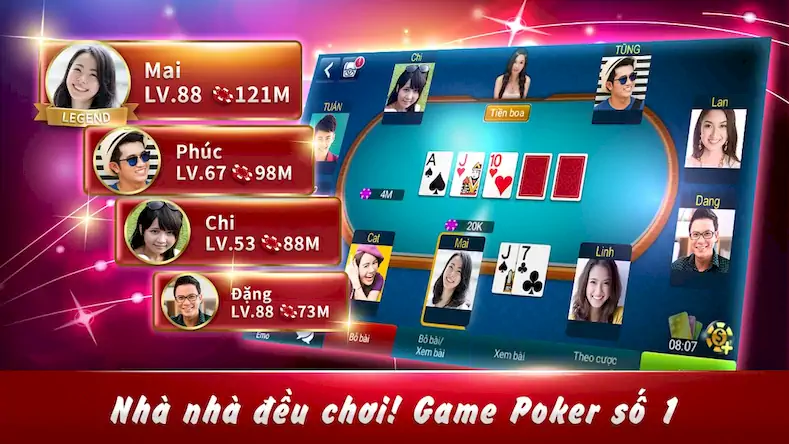 Скачать Tỉ phú Poker [Взлом Бесконечные монеты/Режим Бога] на Андроид