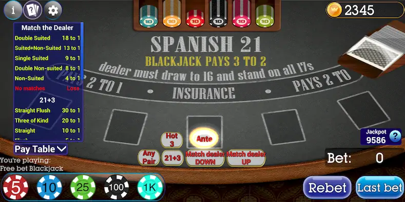 Скачать Spanish Blackjack 21 [Взлом Много денег/МОД Меню] на Андроид