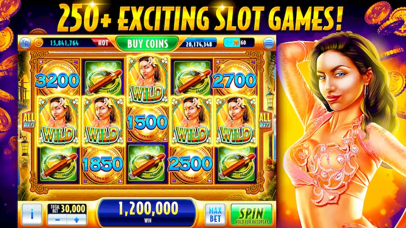 Скачать Xtreme Slots: 777 Vegas Casino [Взлом Много денег/MOD Меню] на Андроид