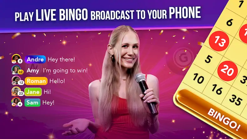 Скачать Live Play Bingo: Real Hosts [Взлом Много денег/MOD Меню] на Андроид