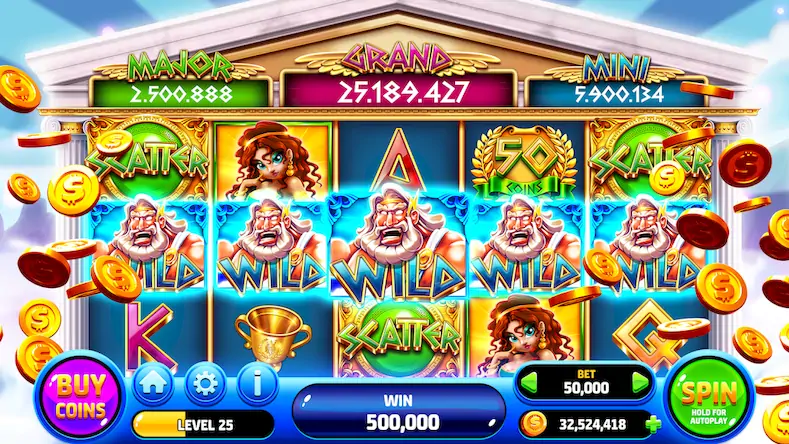 Скачать Epic Fortunes Slots Casino [Взлом Много денег/Режим Бога] на Андроид