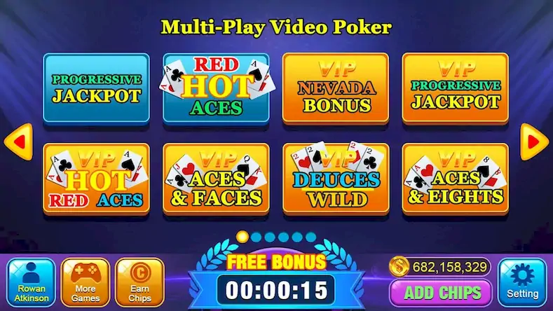 Скачать Video Poker Games - Multi Hand [Взлом Бесконечные монеты/Режим Бога] на Андроид