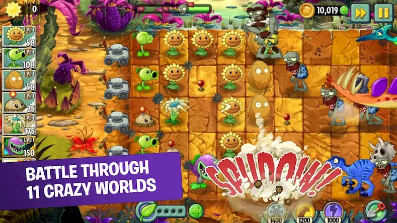 Скачать Plants vs. Zombies™ 2 [Взлом Много монет/God Mode] на Андроид