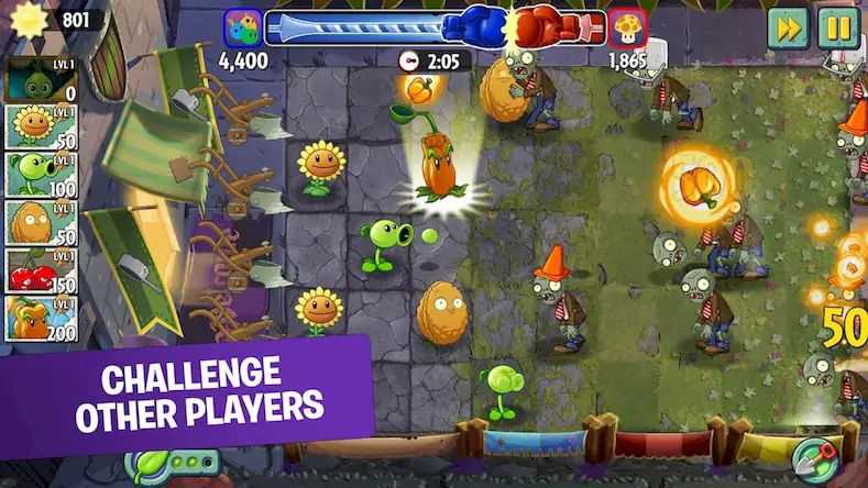 Скачать Plants vs. Zombies™ 2 [Взлом Много монет/God Mode] на Андроид