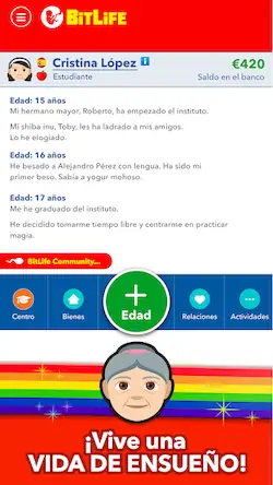 Скачать BitLife Español [Взлом Бесконечные деньги/God Mode] на Андроид