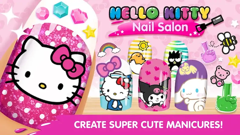 Скачать Маникюрный салон Hello Kitty [Взлом Много денег/Разблокированная версия] на Андроид