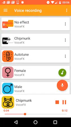 Скачать VoiceFX — изменение голоса с п [Взлом Бесконечные монеты/Разблокированная версия] на Андроид