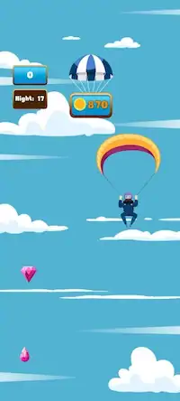 Скачать The Parachute [Взлом Бесконечные монеты/God Mode] на Андроид