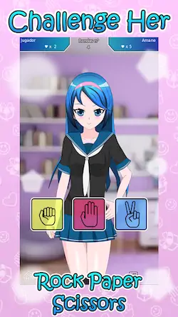 Скачать Rock Paper Scissors Sexy Anime [Взлом Много монет/МОД Меню] на Андроид