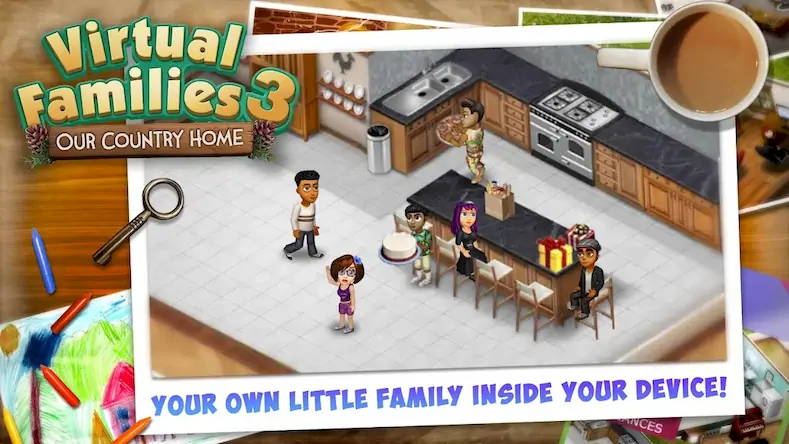 Скачать Virtual Families 3 [Взлом Бесконечные деньги/MOD Меню] на Андроид
