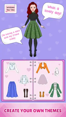 Скачать Sweet Paper Doll: Dress Up DIY [Взлом Много монет/Unlocked] на Андроид