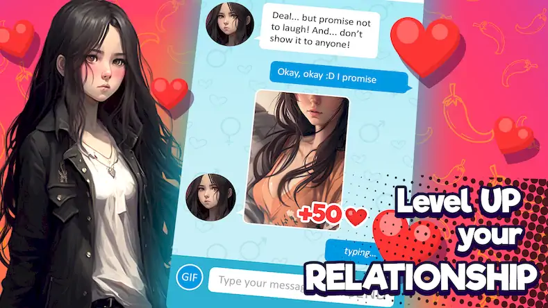 Скачать Anime Girlfriend - AI Chat [Взлом Много денег/МОД Меню] на Андроид