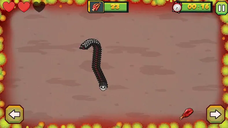 Скачать The Snake Skeletone Worms Game [Взлом Много денег/God Mode] на Андроид