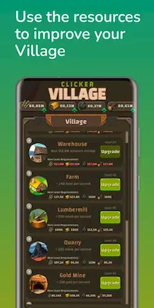 Скачать Clicker Village - Casual Idle [Взлом Много монет/MOD Меню] на Андроид
