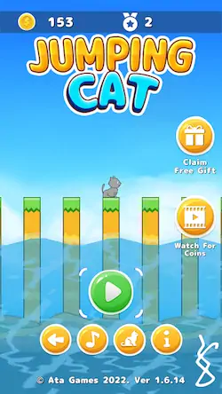 Скачать Jumping Cat [Взлом Бесконечные монеты/Режим Бога] на Андроид