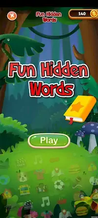 Скачать Fun Hidden Words [Взлом Много монет/MOD Меню] на Андроид