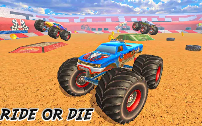 Скачать Monster Truck : Dirt Stunts [Взлом Бесконечные деньги/God Mode] на Андроид