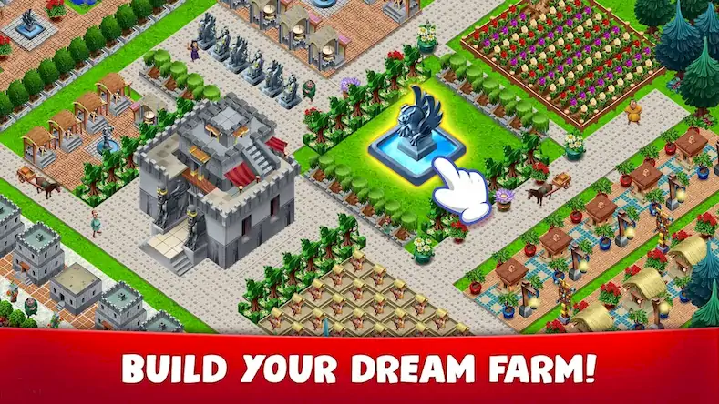 Скачать Townscapes: Фермерский Город [Взлом Бесконечные деньги/God Mode] на Андроид