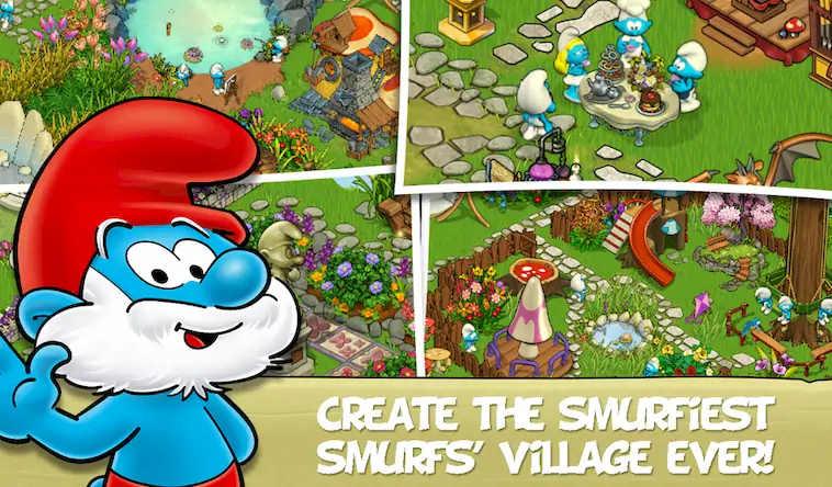 Скачать Smurfs and the Magical Meadow [Взлом Много денег/Режим Бога] на Андроид