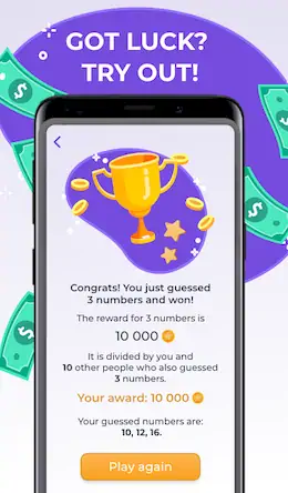 Скачать Make money with Lucky Numbers [Взлом Много монет/God Mode] на Андроид